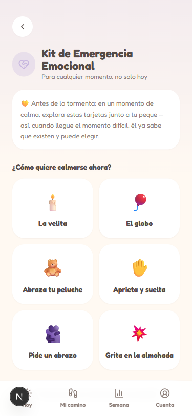 Tu Kit de Emergencia Emocional (botón SOS)